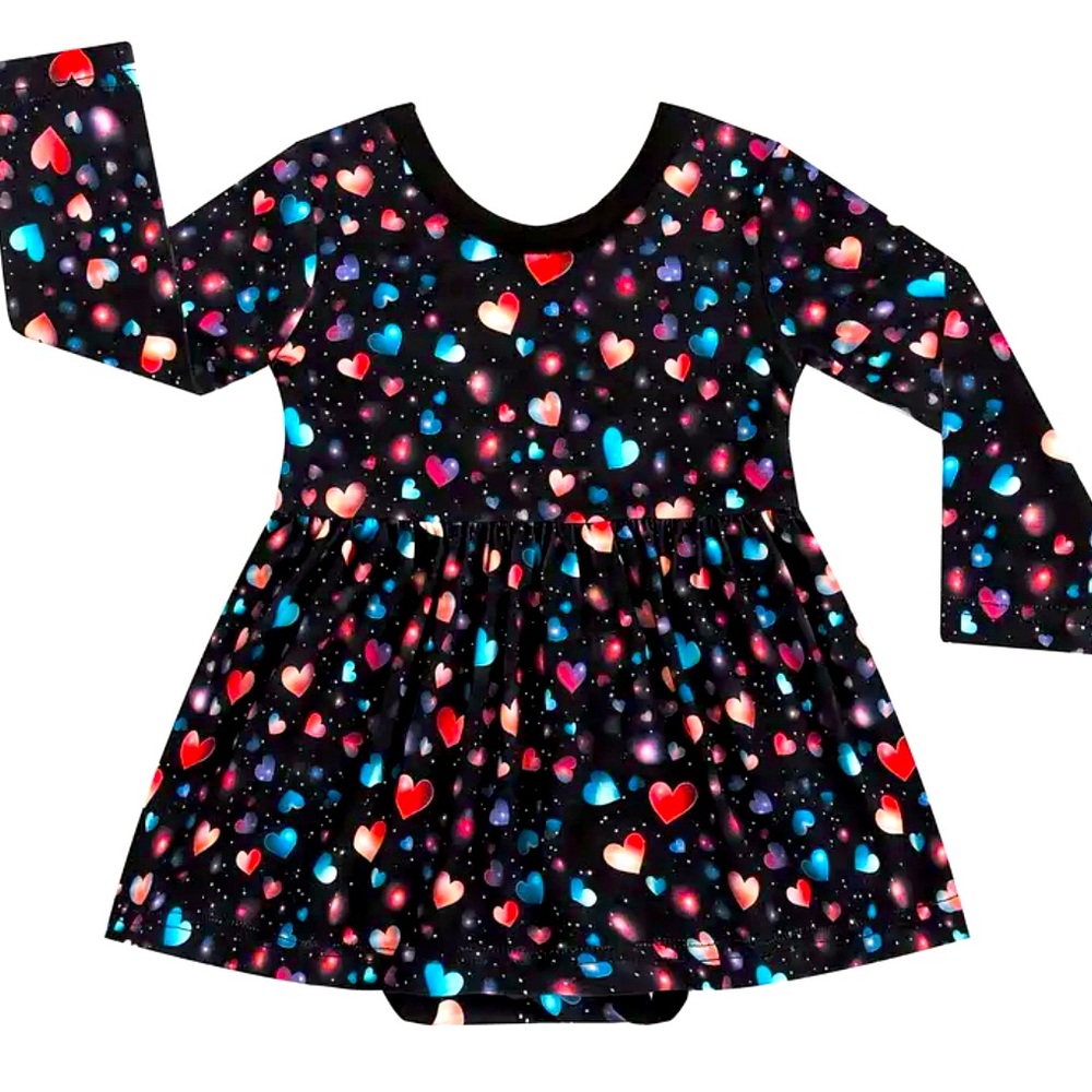 Beautiful bamboo onesie dress, cosmic love